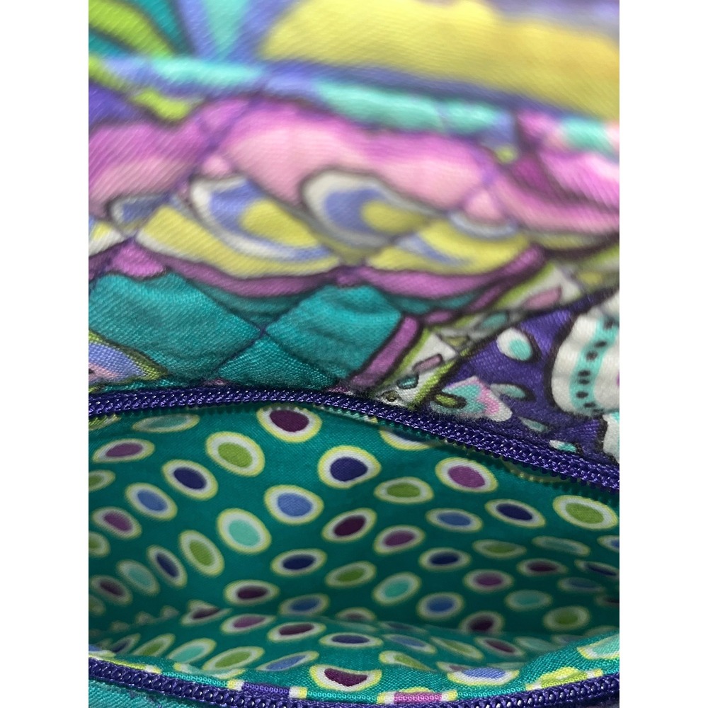 Vera‎ Bradley Crossbody Bag Quilted Purple Paisley Floral Everyday Purse - Picture 7 of 11